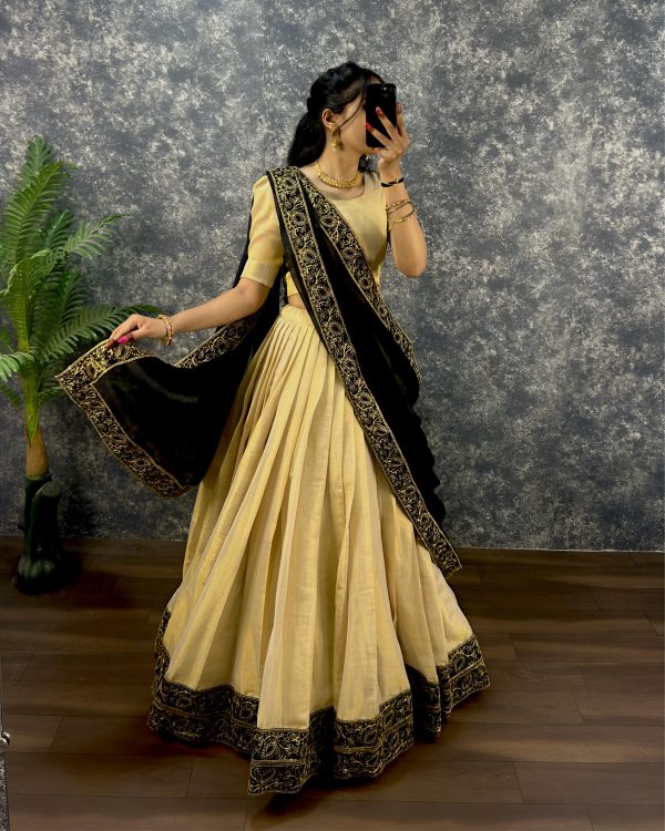 Lehanga set V0006 - stitched Rashik silk - Image 5
