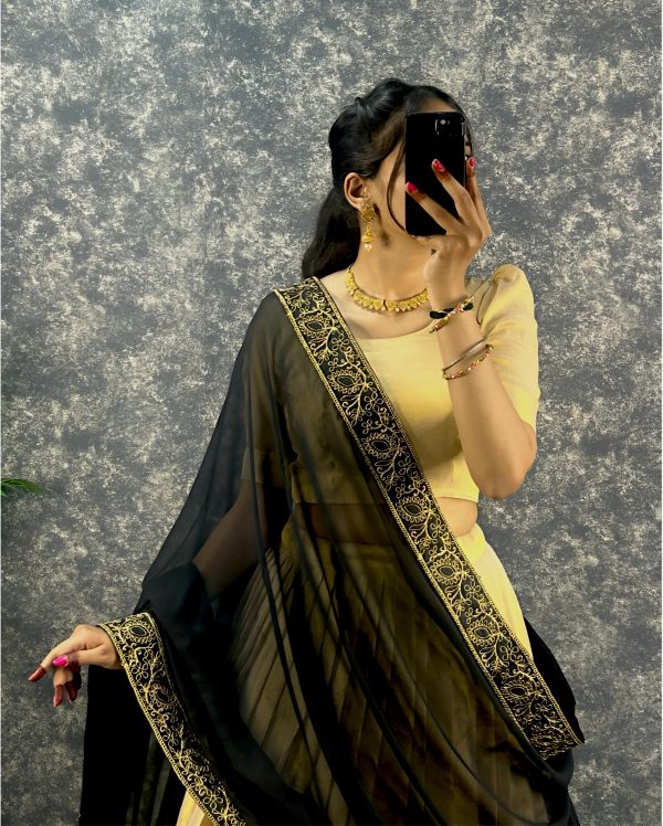 Lehanga set V0006 - stitched Rashik silk - Image 2